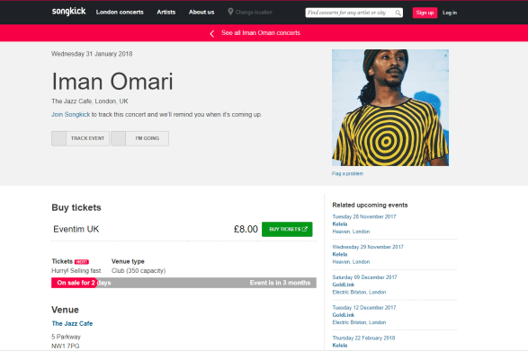 iman omari london tickets