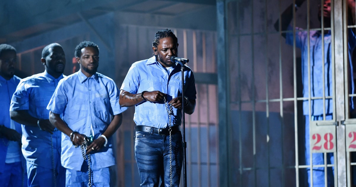 Kendrick Lamar Performance at the 2016 Grammy Awards